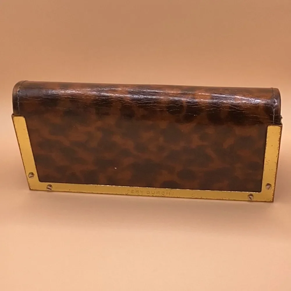 Tory Burch Brown Animal Print Sunglasses EUC